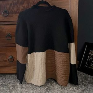 Color block sweater